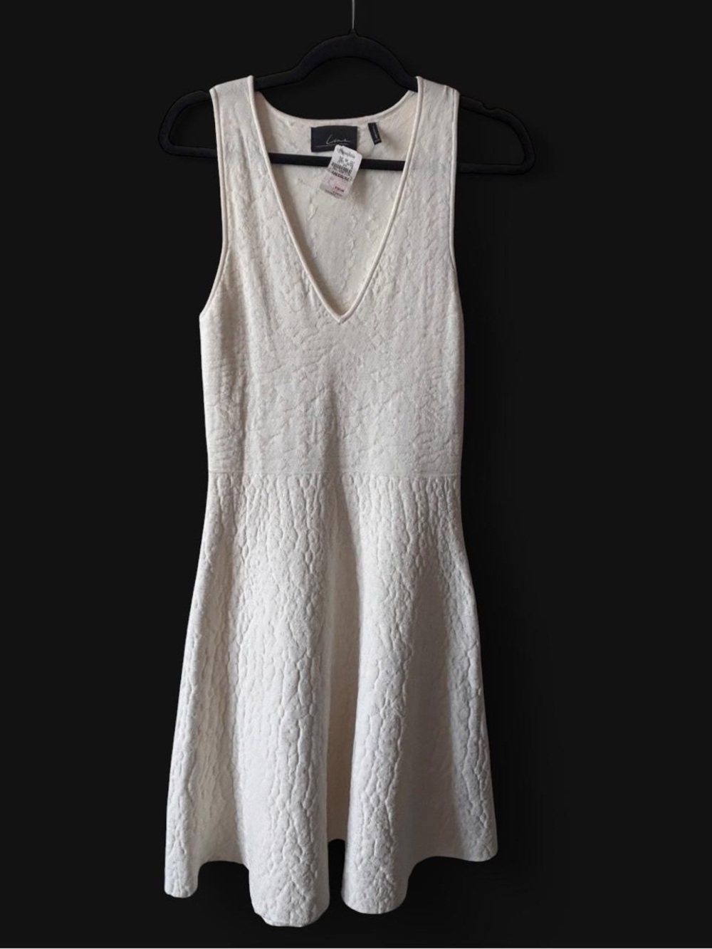 Deadstock Neiman Marcus ivory knit dress 🤍 with original retail tag